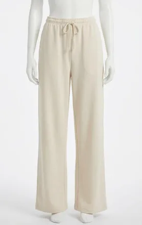 Z Supply Downtown Wide Leg Sweatpants In Cloud