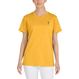 Dalix Womens Martini Lightweight Relaxed Jersey Tee in Gold at Nordstrom, Size Xx-Large