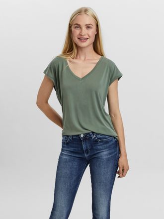 Vero Moda V-Shirt »VMFILLI SS V-NECK TEE GA NOOS«