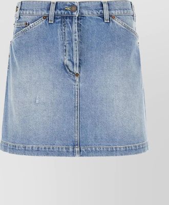 Moschino denim skirt with belt loops and pockets