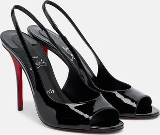 Christian Louboutin Miss Z patent leather slingback sandals