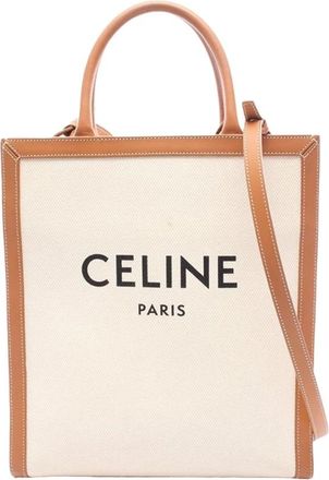 Celine Pre-owned Tote Bags, female, Brown, Size: ONE SIZE Pre-owned Classic Canvas Tote Bag