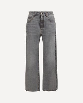 Brunello Cucinelli Wide-leg cotton denim Jeans Female 38