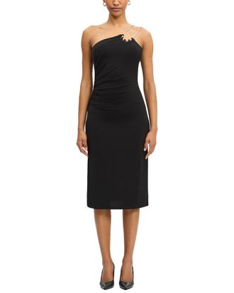 H&eacute;rve L&eacute;ger Strappy Jersey Midi Dress