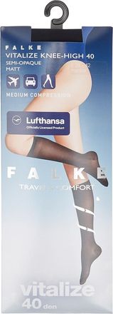 Falke Vitalize 40 Denier Knee-high Socks - Dark Blue - 3538 (IT35 - 38 / UK2 - 5)
