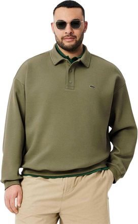 Lacoste Heren Piqu&eacute; Losjes Polo Sweatshirt (Groen)