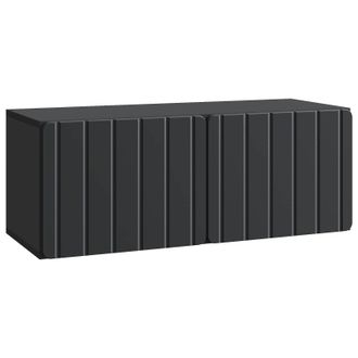 vidaXL Mueble Para Tv De Pared Negro 78,5 X 31 X 30 Cm Vidaxl