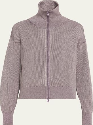 Brunello Cucinelli Sparkly Zip Jacket