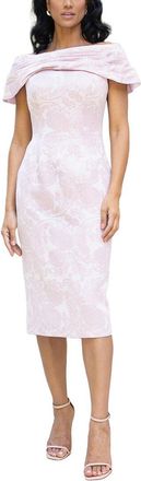 Terani Couture Solid Midi Dress