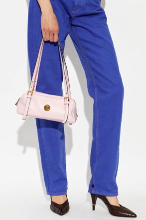 Versace Embl&egrave;me Bowling Bag, Womens, Pink
