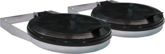 Quick-Star Quick-star - 2 St&uuml;ck M&uuml;llsack Wandhalter 120 Liter St&auml;nder M&uuml;llbeutelhalter M&uuml;llsackhalter Abfallbeh&auml;lter