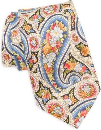 Robert Graham Paisley Floral Silk Tie in Navy at Nordstrom Rack