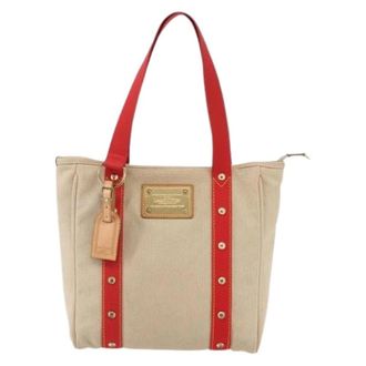 Louis Vuitton Pre-owned Tote Bags, female, Beige, Size: ONE SIZE Pre-owned Vintage Canvas Tote Bag