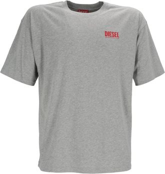 Diesel T-Boxt-Bisk Maglietta - Heren - T-shirts - Grijs - M - Katoen - Tops