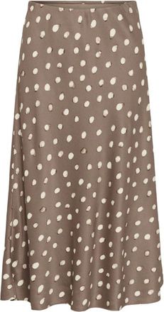 Inwear Faldas Midi - Skirts - Mujer - Marr&oacute;n - 2XL