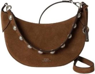 Polo Ralph Lauren Mini sac banane - Dames - Schoudertassen - Bruin - ONE Size - Su&egrave;de - Tassen