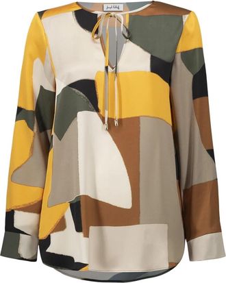 Joseph Ribkoff Camicetta - Dames - Blouses - Veelkleurig - 3XL - Polyester - Overhemden