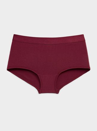 Miiyu Womens Solid stretch boyshort TENCEL TM modal