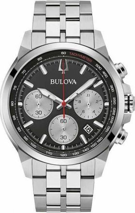 Bulova 96B392 Mens Classic Watch - Silver - One Size