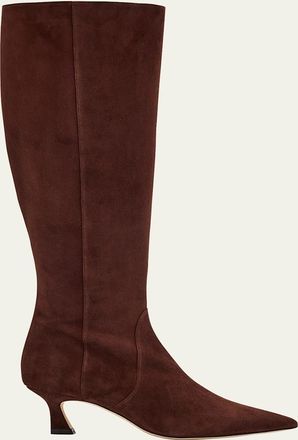 Stuart Weitzman 50mm Vinnie Suede Knee-High Boots