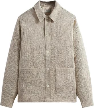 Kith SS24 Slub Boucle Boxy Collared Overshirt Canvas KHM031816-210