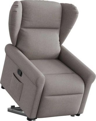 vidaXL Sill&oacute;n Reclinable Elevable Tela Gris Taupe Vidaxl