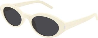 Saint Laurent SL 567 Zonnebril - unisex - Zonnebrillen - Wit - 51 MM - Nylon - Accessoires