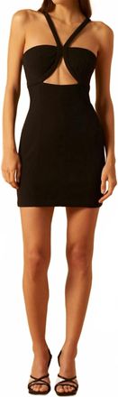 Misha Collection Teo Mini Dress In Black