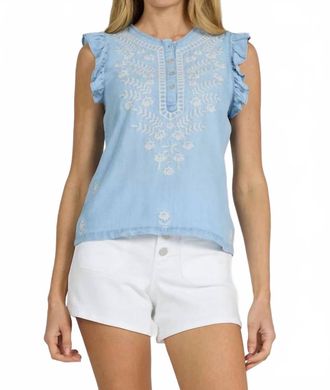 Dear John Denim Nicola Top In Carolina Blue