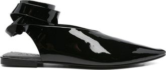 A.Emery Maude Flat Pumps - Womens - Leather/Calf Leather/Patent Leather