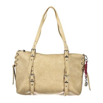 Desigual Lanuza Half Logo Bag - Bags - Mujer - Beige - ONE SIZE