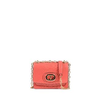 Dee Ocleppo Womens Siena Python Small Crossbody - Coral Leather - One Size