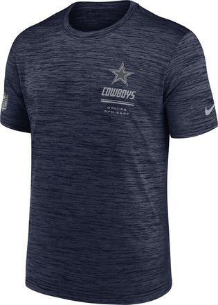 Nike Dallas Cowboys Sideline Team Issue Velocity Nike Mens Dri-FIT NFL T-Shirt in Blue | 02ER41S7RD-7VD
