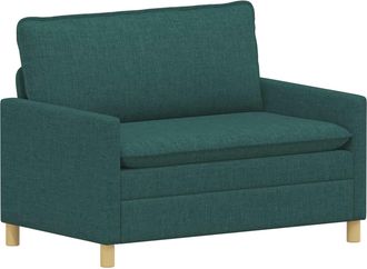 vidaXL Sof&aacute; 2 Plaza Verde Oscuro 126 X 81 X 87,5 Cm Tela Vidaxl