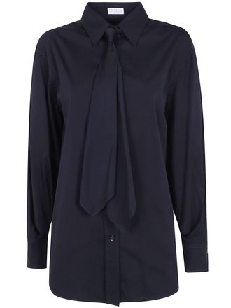 Brunello Cucinelli Shirt Cotton Black Ribbon Cotton Shirt