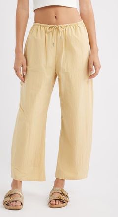 Pistola Denim Theo Cotton Drawstring Pants in Light Tumeric at Nordstrom, Size X-Small