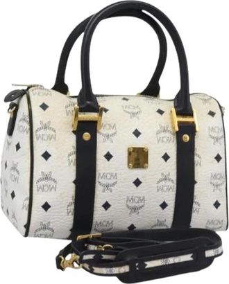MCM Pre-owned Handbags, female, White, Size: ONE SIZE Pre-owned Hand Bag
