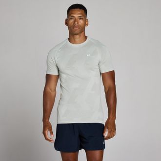 MyProtein Camiseta manga corta sin costuras Tempo Pillar Graphic para hombre de MP - Chrome - XS