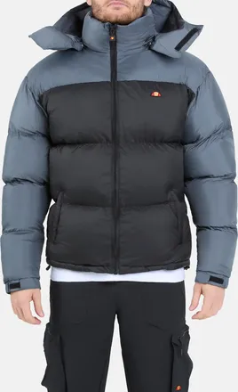 Ellesse Steppjacke ELLESSE DAPPIANI PADDED JACKET, Herren, Gr. XXL, schwarz, grau, Obermaterial: 100% Polyester, Jacken Steppjacke
