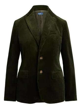 Polo Ralph Lauren RL67 corduroy blazer - women - Cotton - 8 - Green