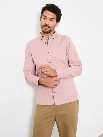 Fat Face FatFace Marlow Pale Pink Long Sleeve Plain Shirt