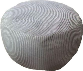 Relaxdays Relaxdays pouf, cord, H x D: 25 x 35 cm, polystyrene filling, round floor cushion, living room stool, seat pouf, rust