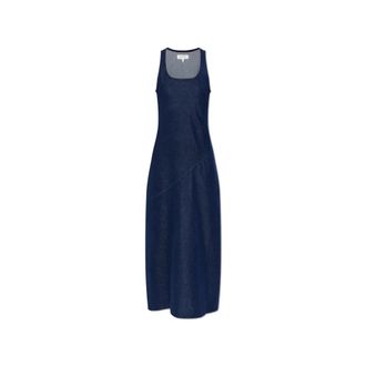 Rag & Bone Denim Turtleneck Jurk met Schouderbandjes - Dames - Maxi kleedjes - Blauw - XS - Denim - Kleedjes