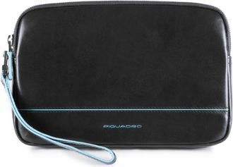 Piquadro Leather wristlet - Heren - Tassen - Zwart - ONE Size - Tassen