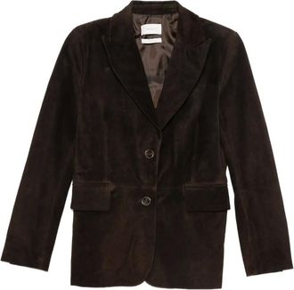 Vicolo buttoned leather jacket - Brown