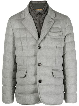 Moorer quilted down blazer - Grey