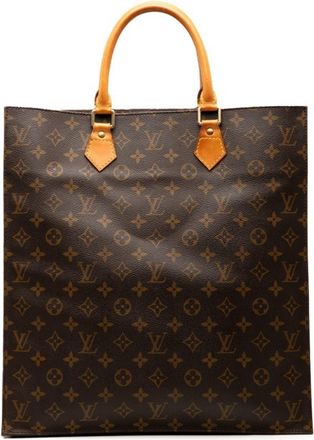 Louis Vuitton Brown Pvc Leather Handbag Tote Bag (Pre-Owned)