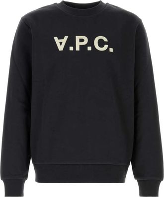 A.P.C. Standard Grand VPC Sweatshirt - Heren - Sweatshirts - Zwart - M - Katoen - Hoodies & sweatvesten