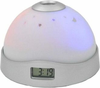 OEM Reloj Despertador Con Proyector De Techo, Reloj Despertador Con Proyecci&oacute;n Y Luz Ambiental (bater&iacute;a No Incluida), Reloj Despertador Digital Con Proyec