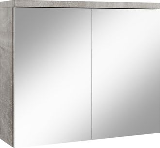 Badplaats Badplaats Armario Espejo Toledo 80 X 20 X 60 Cm - Gris Hormig&oacute;n
